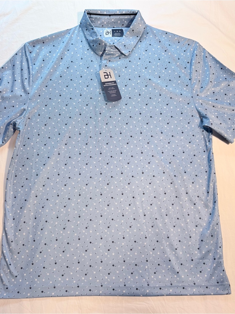 Hogan Men’s Light Blue Printed Polo Shirt